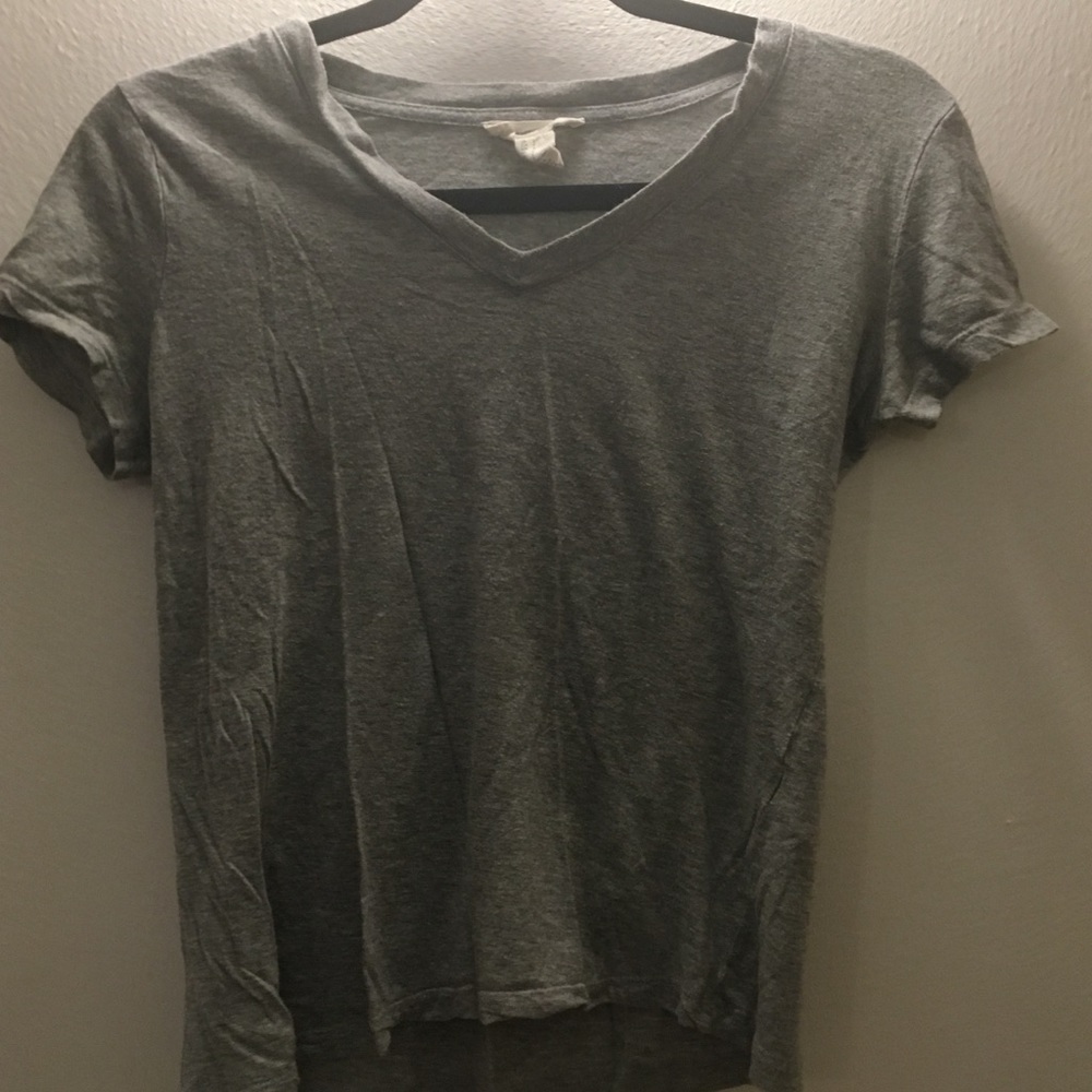 Gray V Neck